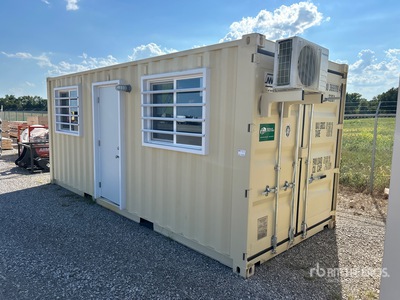 2026 20 ft x 8 ft Skid-Mounted Storage Container Mobile Office (Unused)