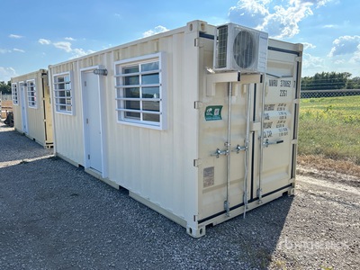 2026 20 ft x 8 ft Skid-Mounted Storage Container Mobile Office (Unused)