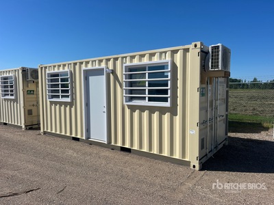 2026 20 ft x 8 ft Skid-Mounted Storage Container Mobile Office (Unused)