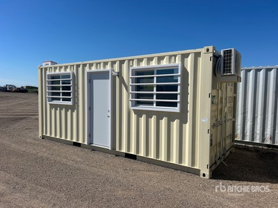 2026 20 ft x 8 ft Skid-Mounted Storage Container Mobile Office (Unused)