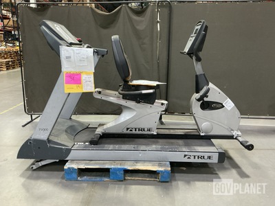 (1) True Fitness Treadmill & (1) True Fitness Recumbent Exercise Bike