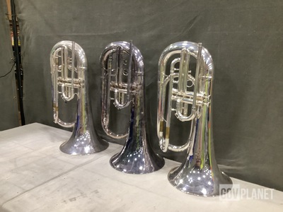 (9) Marching Euphoniums w/Cases