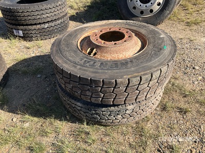Quantity of (2) 11R22.5 Tyres