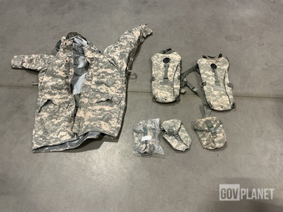 (6) Hydration System Carriers, (43) First Aid Kit Pouches & Assorted Items