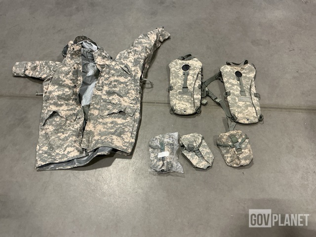(6) Hydration System Carriers, (43) First Aid Kit Pouches & Assorted Items