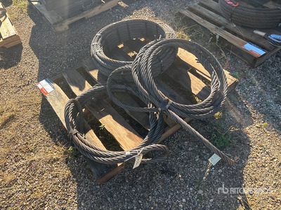Quantity of (3) Cable Sling Rigging (Unused)