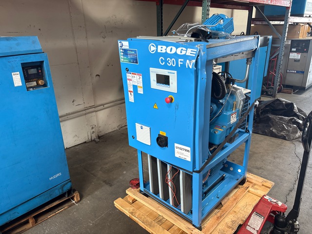 2026 Boge C30FN 135 cfm Skid-Mounted Air Compressor (Inoperable)