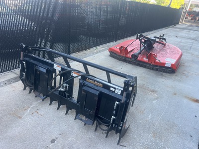 Quantity of (1) Land Pride Rotary Cutter, (1) Box Blade & (1) Grapple Claw