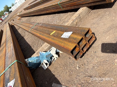 Quantity of (6) 2025 Kit Containers Steel 2"x3"x240" Pipe