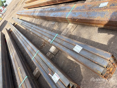 Quantity of (9) 2025 Kit Containers Steel 2.5"x2.5"x275" Pipe
