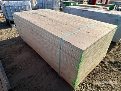 Quantity of (40) 4 ft x 8 ft (0.75 in Thick) G1S (Good 1 Side) Sanded 7 Ply Douglas Fir Tongue & Groove Certified Multiplex (Unused)