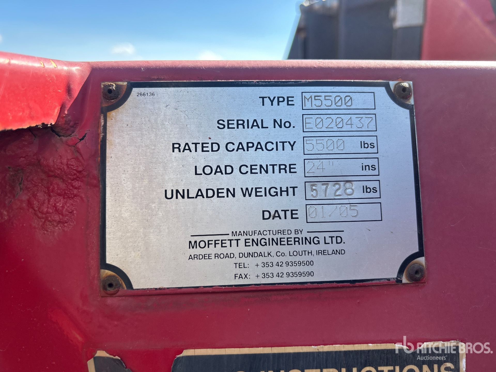 2004 Moffett M5500 Truck Mounted Forklift