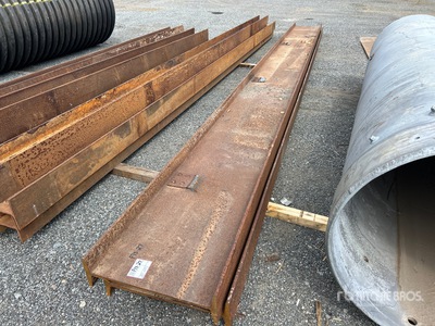 Quantity of (2) 24 in × 7inch x 25 ft Steel Beam