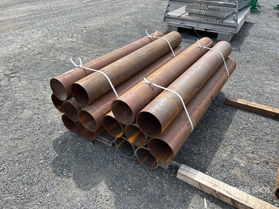 Quantity of (14) 8 in × 6 ft Bollards Barrier