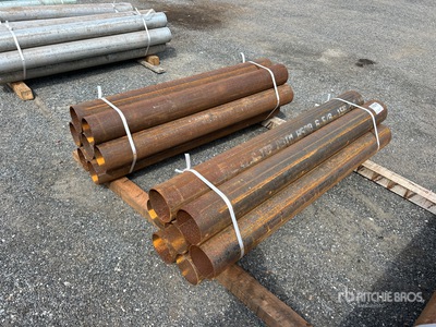 Quantity of (14) 6 in x 5 ft 4 in Bollards Barrier