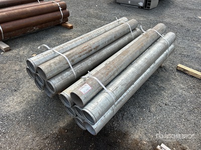 Quantity of (14) 6 in × 6 ft Bollards Barrier