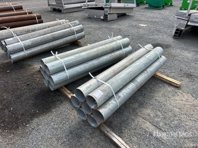 Quantity of (14) 6 in × 6 ft Bollards Barrier