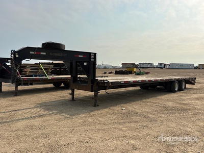 2019 Trailtech 34 ft T/A Gooseneck Flatbed Trailer