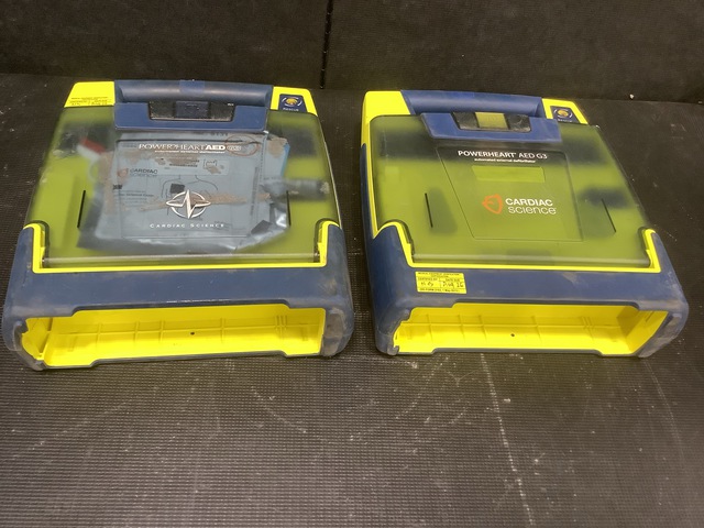 (2) Cardiac Science PowerHeart AED G3 Defibrillators (2) Cardiac Science PowerHeart AED G3 Defibrillators
