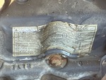 Engine with Emission Label