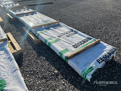 Quantity of (100) 20 ft 6 in Black Steel Siding Roofing (Unused)