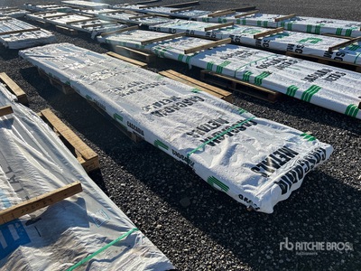 Quantity of (190) 16 ft White Steel Siding Roofing (Unused)