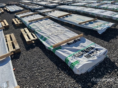 Quantity of (85) 20 ft White Steel Siding Roofing (Unused)