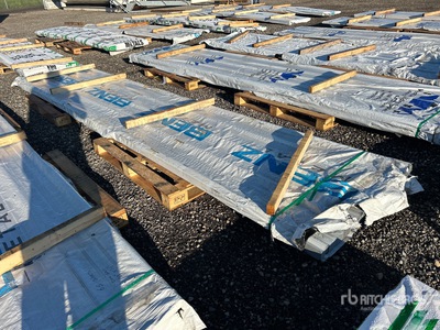 Quantity of (85) 16 ft Dove Grey Steel Siding Roofing (Unused)