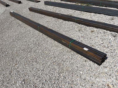 Quantity of (9) 2025 Kit Containers 19 ft Square Tubing ادوات صناعية متنوعة (Unused)