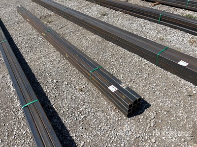 Quantity of (9) 2025 Kit Containers 18 Ft 11 In Square Tubing ادوات صناعية متنوعة