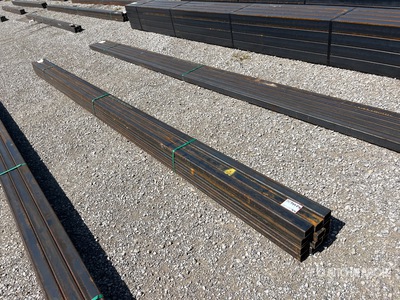 Quantity of (12) 2025 Kit Containers 18 ft 6 in Square Tubing ادوات صناعية متنوعة (Unused)