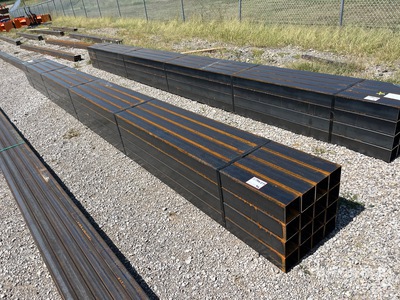Quantity of (16) 2025 Kit Containers 24 ft Square Tubing (Unused)