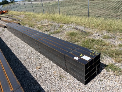 Quantity of (16) 2025 Kit Containers 24 ft Square Tubing (Unused)