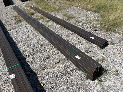 Quantity of (9) 2025 Kit Containers 24 Ft Square Tubing (Unused)