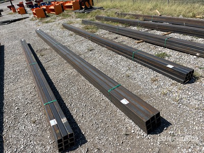 Quantity of (9) 2025 Kit Containers 24 Ft Square Tubing