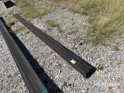 Quantity of (6) 2025 Kit Containers 19 ft Square Tubing ادوات صناعية متنوعة (Unused)