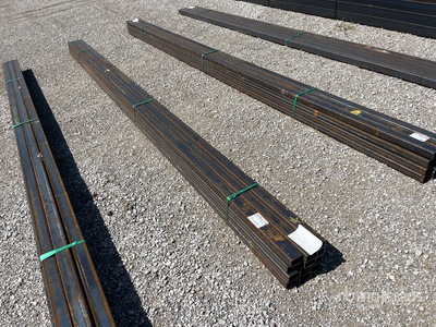 Quantity of (12) 2025 Kit Containers 17 ft 11 in Square Tubing ادوات صناعية متنوعة (Unused)