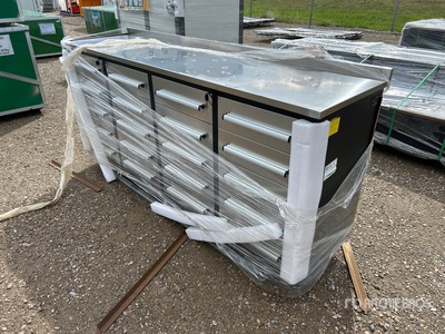 2026 Suihe NWB-20DS -7 7 ft 20-Drawer Stainless Steel Werkbank (Unused)