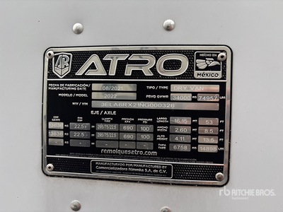 2022 Atro 53 ft T/A Przyczepa furgon