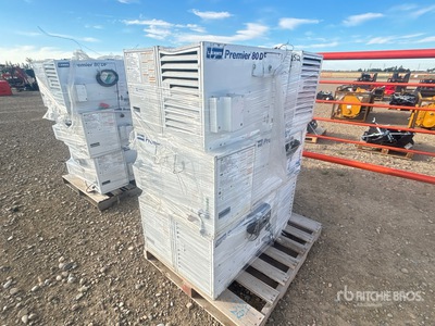 Quantity of (9) L.B. White Premier 80 DF 80000 cal Space Heater
