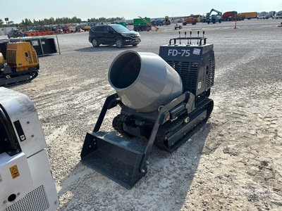 2025 ForceDrive FD-75 Tracked Ride-On Pneumatic Mini Concrete Mixer