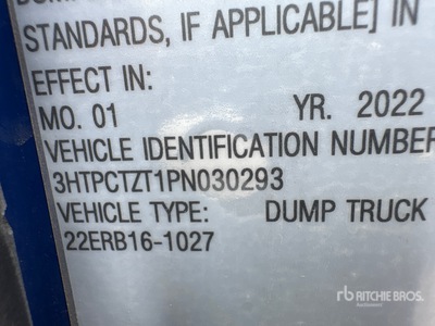 2023 International HX620 4x2 T/A Dump Truck