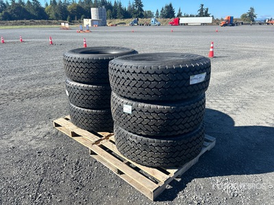 Quantity of (6) Roadlux 385/65R22.5 Tires (Unused)