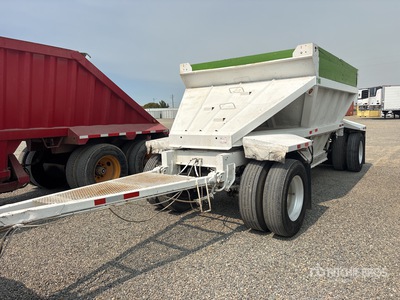 1991 Strick DT204 20 ft T/A Spread Axle Pup Belly Dump Trailer