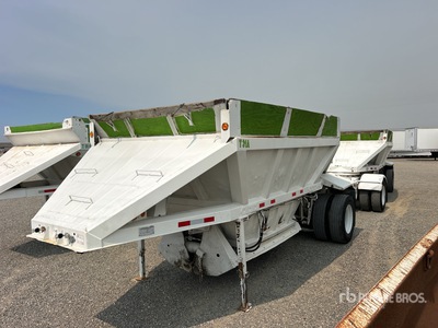 1981 Fruehauf 20 ft S/A ボトムダンプトレーラー