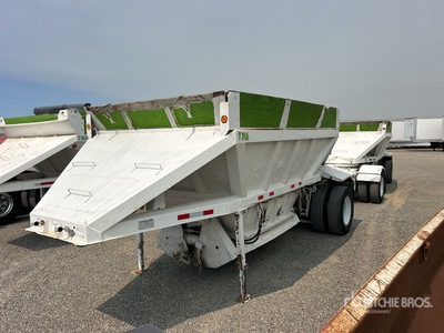 1981 Fruehauf 20 ft T/A Spread Axle ボトムダンプトレーラー