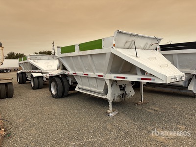 1986 Fruehauf 20 ft S/A ボトムダンプトレーラー