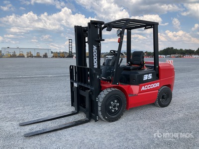2026 Accodr FD35W 7700 lb Pneumatic Tire Montacargas (Sin Usar) / Forklift (Unused)