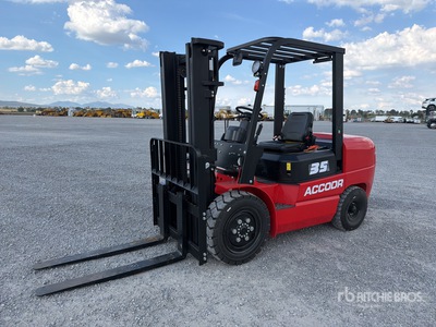 2026 Accodr FD35W 7700 lb Pneumatic Tire Montacargas (Sin Usar) / Forklift (Unused)