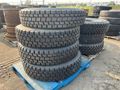 Quantity of (7) Bridgestone 11R24.5 Tires